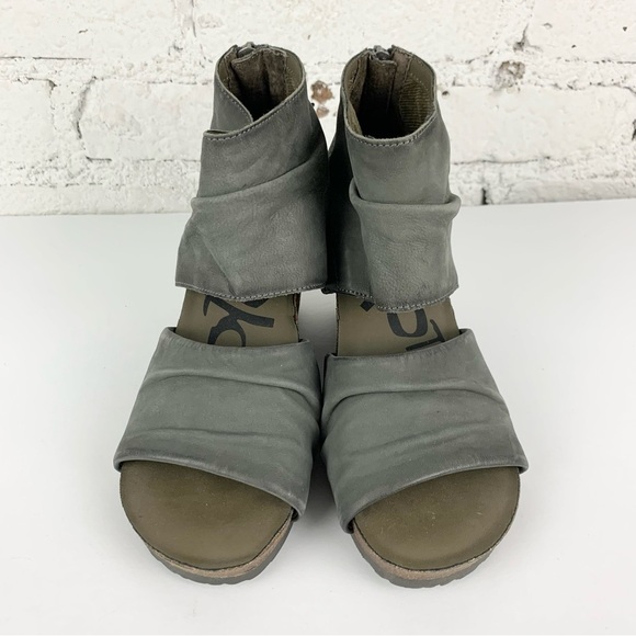 OTBT Patchouli Grey Sandal Ankle Bootie Heeled 6.5 - Picture 3 of 11